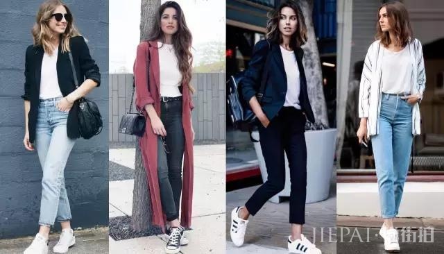 九分裤搭配运动鞋，时尚百搭又耐看！