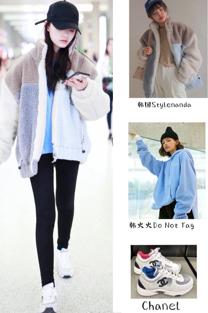 林允各种色彩搭配时髦又靓丽,腿长腰细少女感十足!