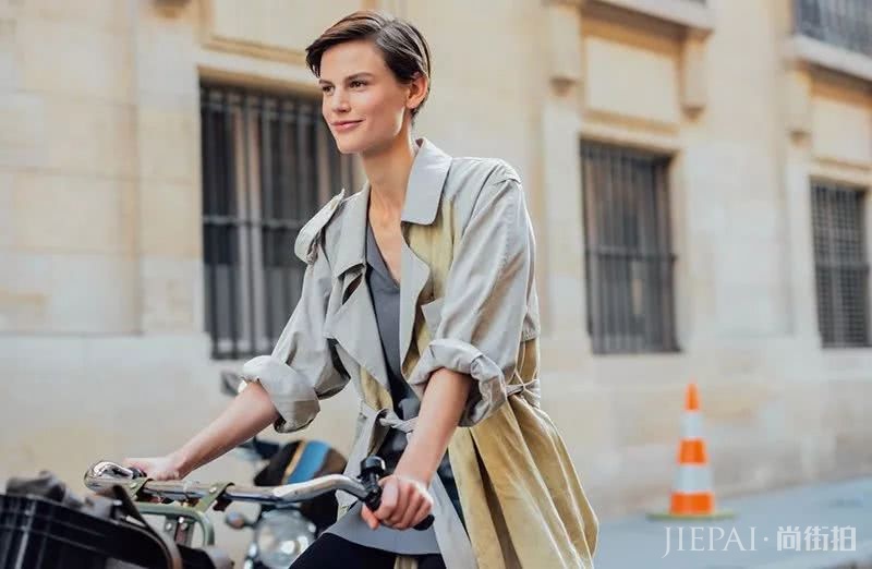 小个子穿风衣+阔腿裤,也能秒变高瘦美