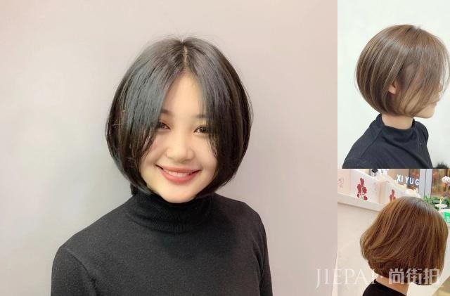 2019剪“圆弧短发”发型,绝对是瘦脸又减龄!