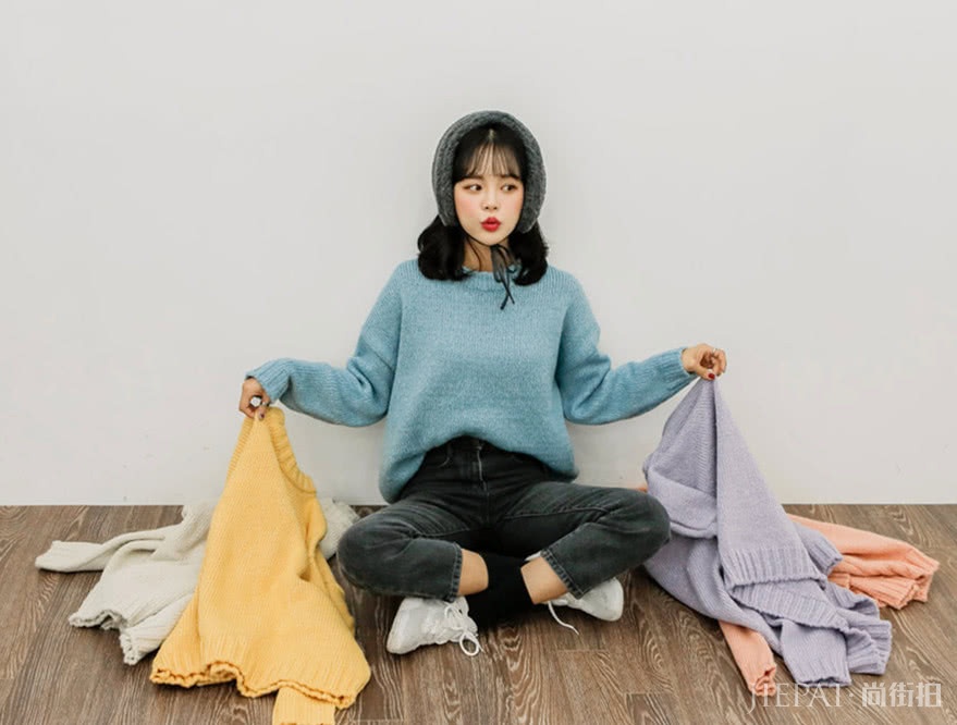 春季毛衣当外套穿,一样可以很时尚