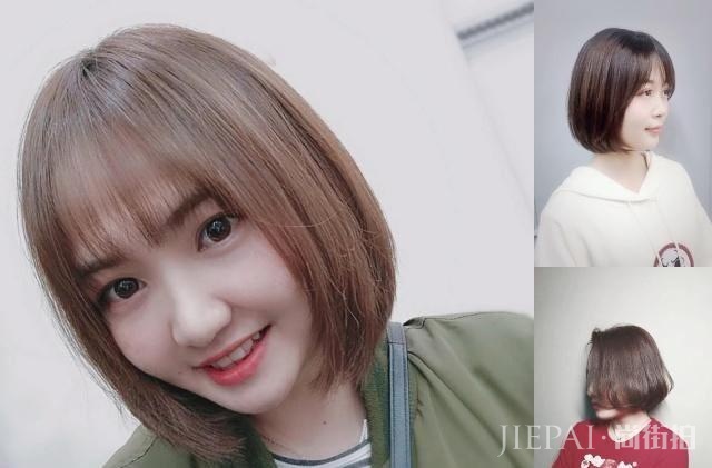 2019剪“圆弧短发”发型,绝对是瘦脸又减龄!