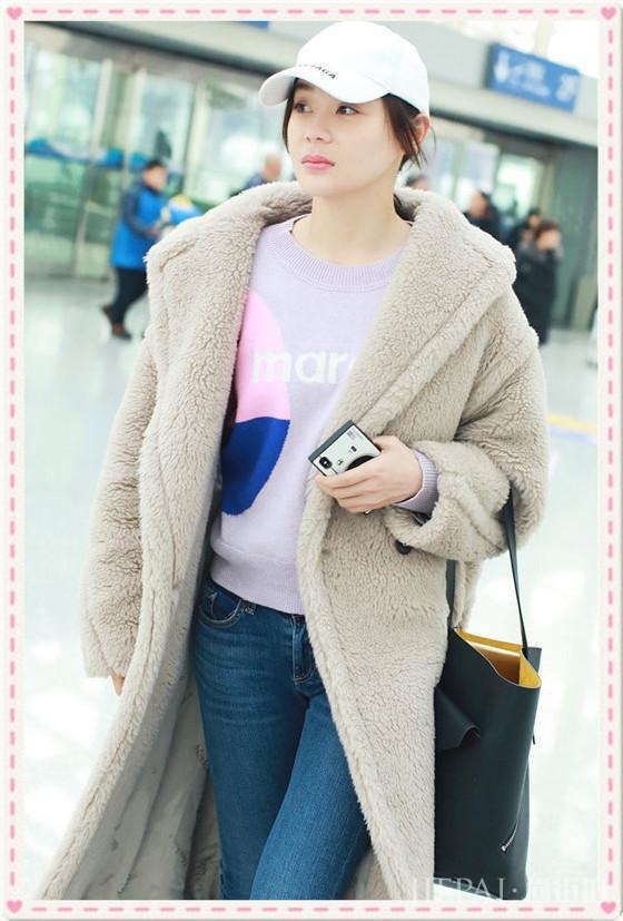 袁姗姗整理家务不行,可其实她在穿搭上还是非常有水平的