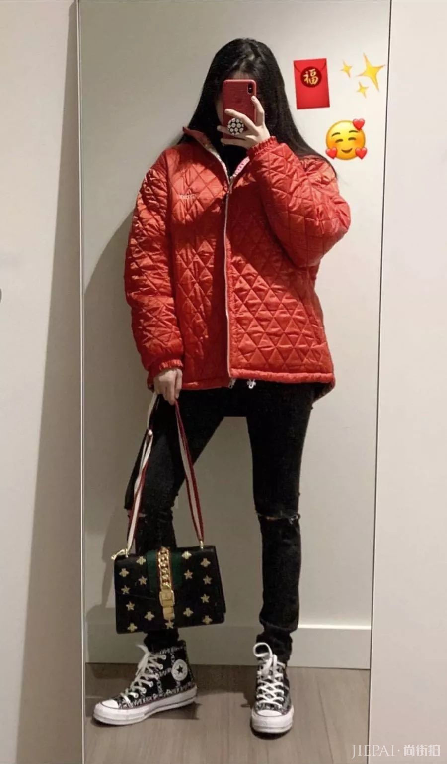 欧阳娜娜穿卫衣牛仔裤一身运动风,真好看!