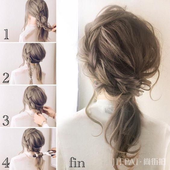 学习用头发绑马尾，提升时尚品味