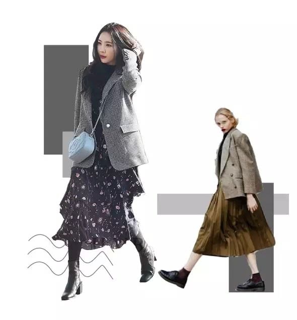 同色系裙子很吸引人！搭配老爹鞋强强联手，怎么穿衣打扮都好看！