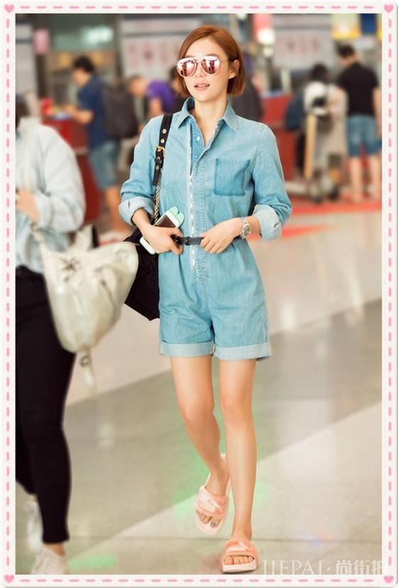 袁姗姗整理家务不行,可其实她在穿搭上还是非常有水平的