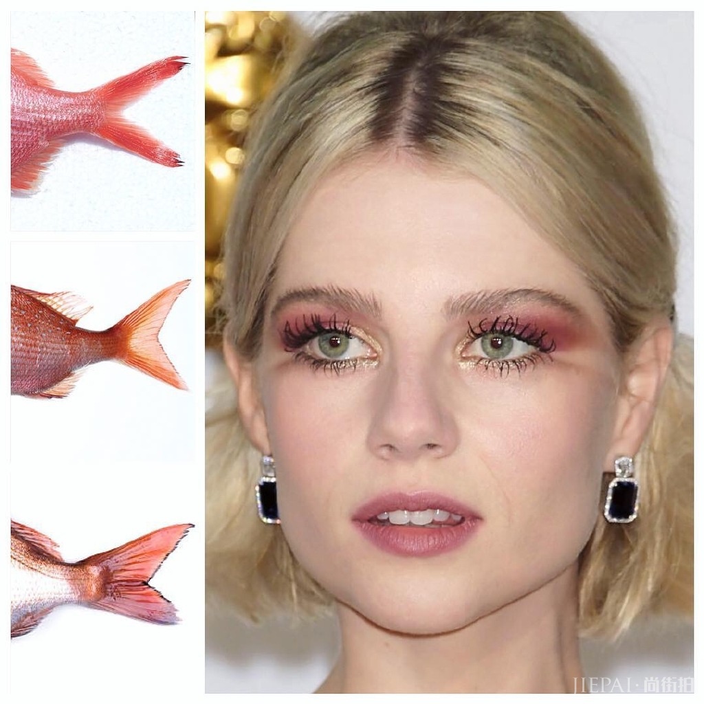 在美妆界掀起“金鱼妆”风潮!