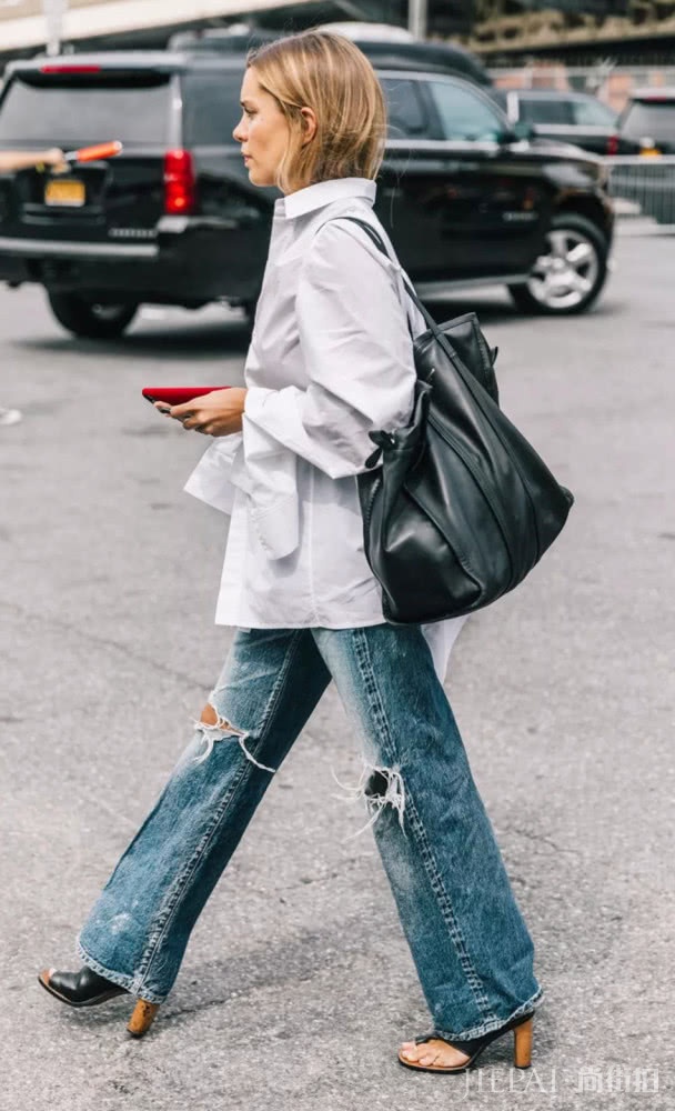 衬衫+阔腿裤,在春季提升你的高级时尚感