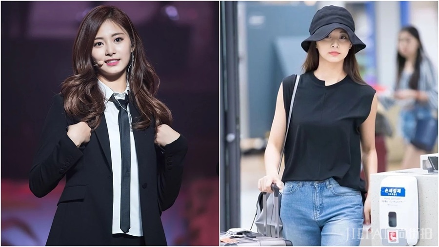 周子瑜现身机场，洋装超吸睛！