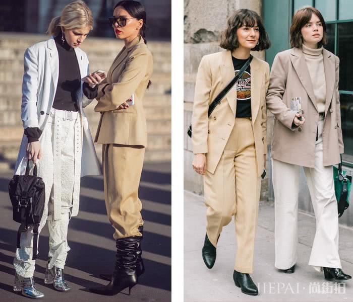 驼色属于秋冬，春天穿这个流行色照样美得很高级