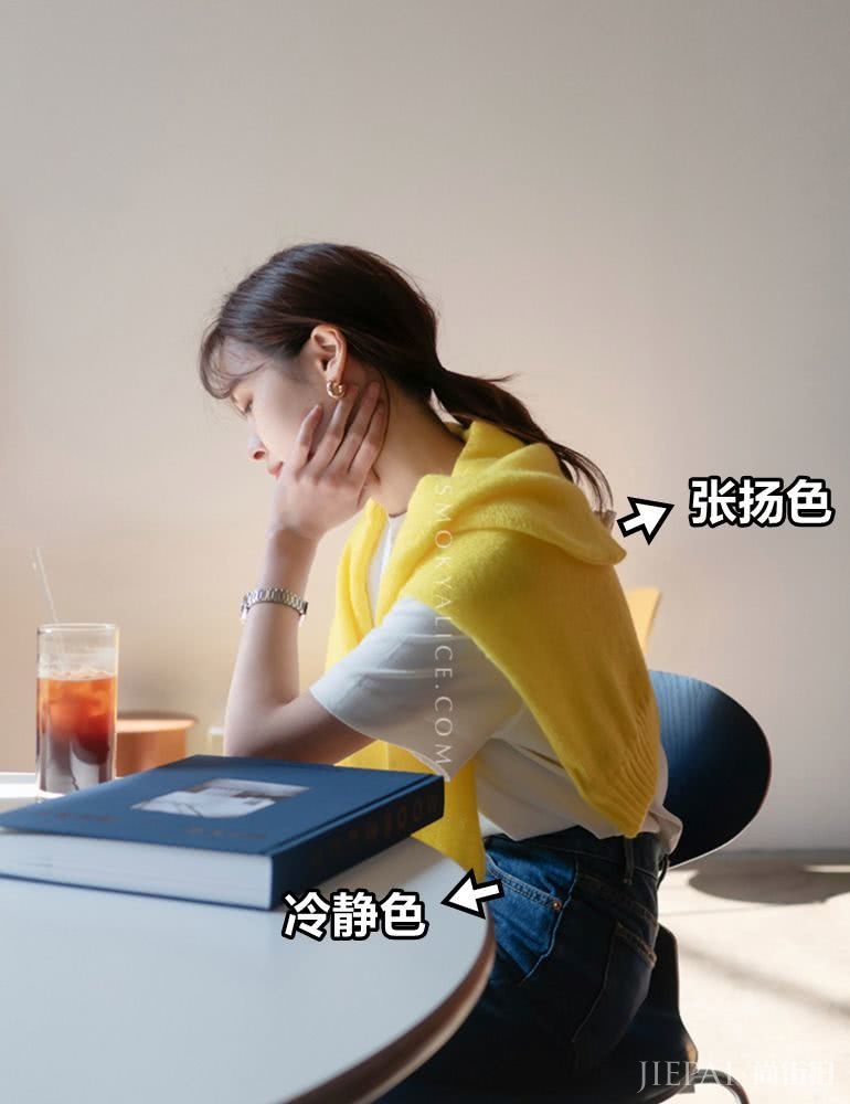 张扬的颜色+冷静的颜色 这个春季最好看的穿法