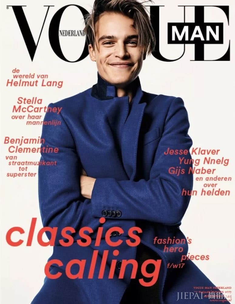 新超模二代来袭，靠关系登国际男士版Vogue封面