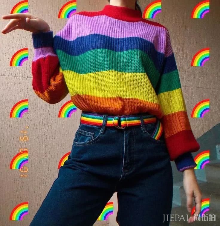 张扬的颜色+冷静的颜色 这个春季最好看的穿法