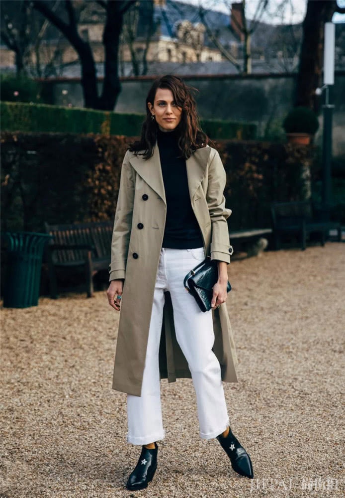 针织衫+阔腿裤，展现你的大长腿