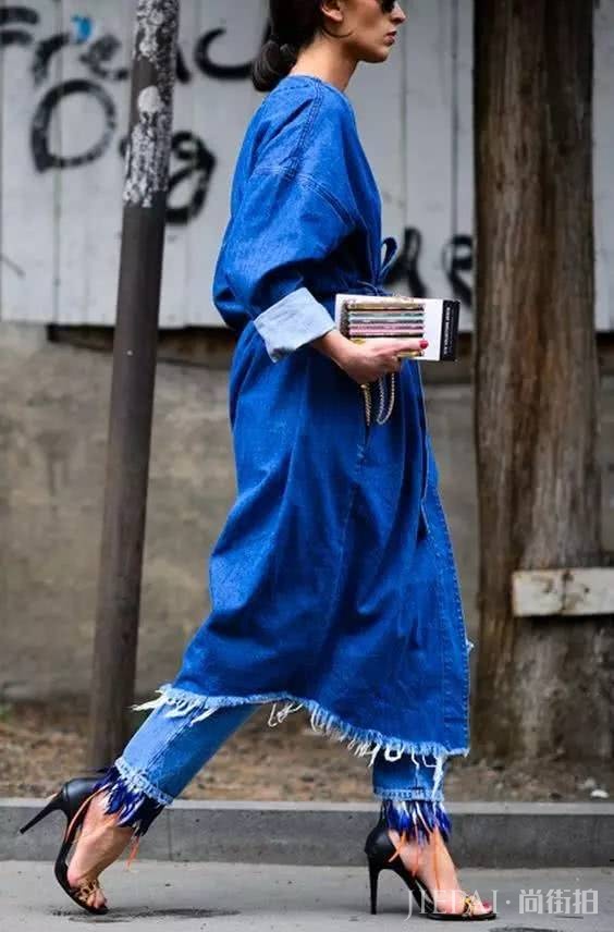 2019春季欧美街拍 牛仔外套原来这样好看