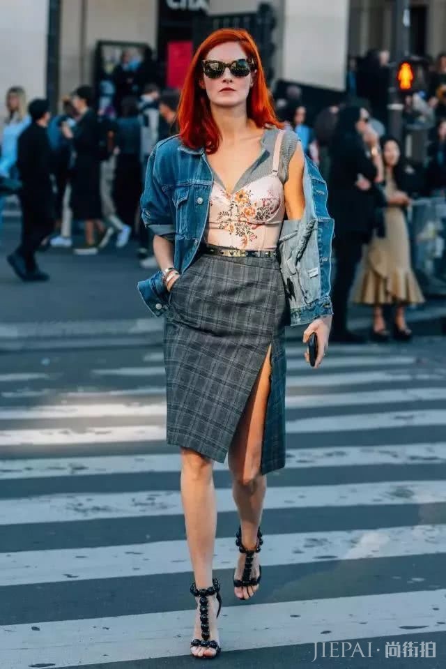 2019春季欧美街拍 牛仔外套原来这样好看