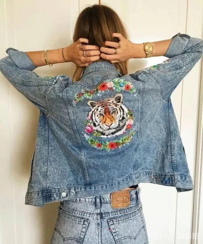 2019春季欧美街拍 牛仔外套原来这样好看