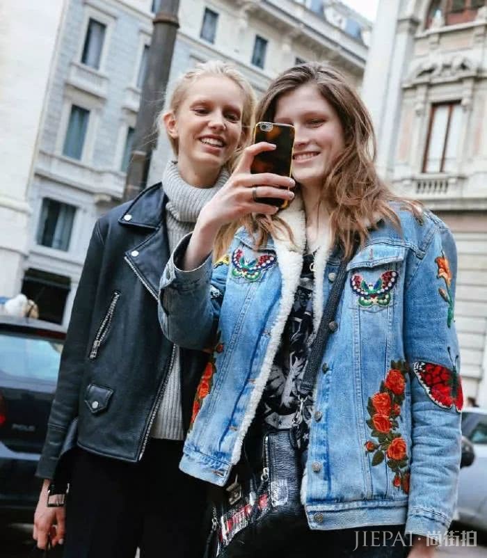 2019春季欧美街拍 牛仔外套原来这样好看