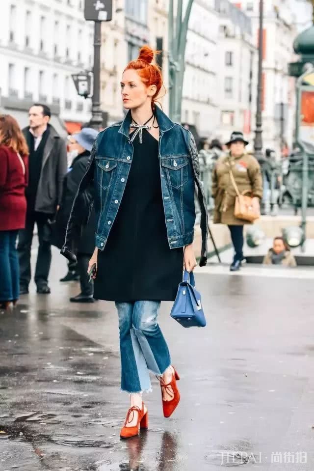 2019春季欧美街拍 牛仔外套原来这样好看