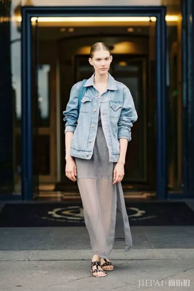 2019春季欧美街拍 牛仔外套原来这样好看