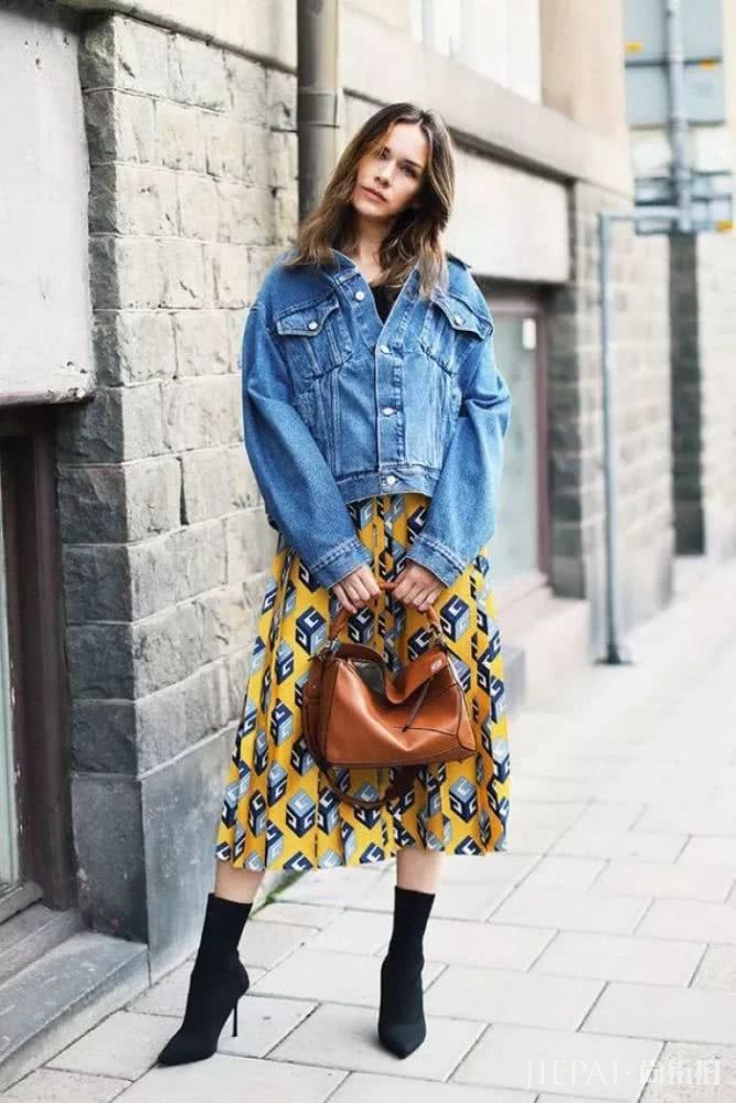 2019春季欧美街拍 牛仔外套原来这样好看