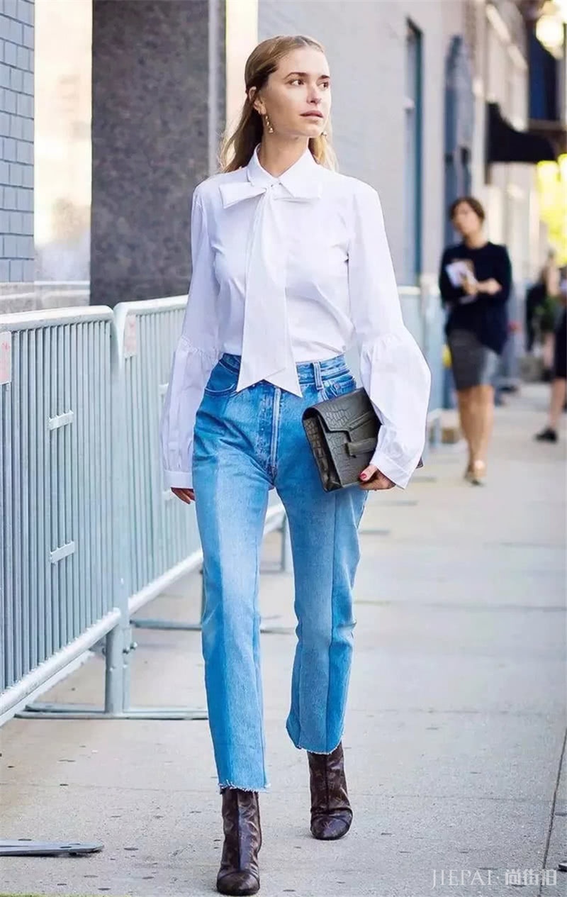 职场穿搭没灵感?用衬衫和牛仔裤提升你的气质和品味