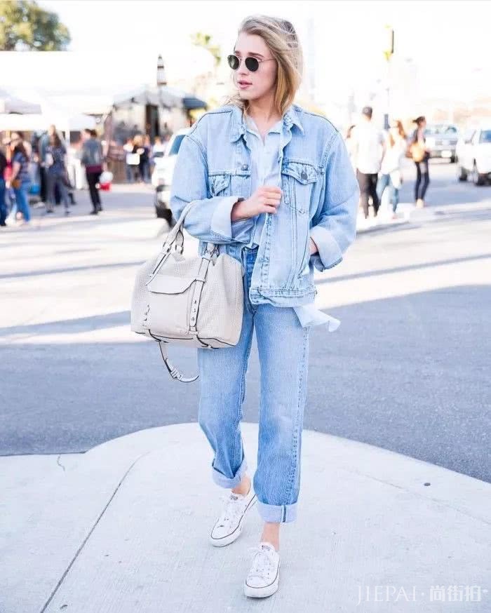 2019春季欧美街拍 牛仔外套原来这样好看