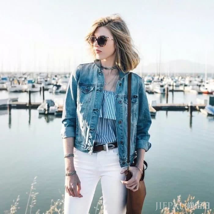 2019春季欧美街拍 牛仔外套原来这样好看