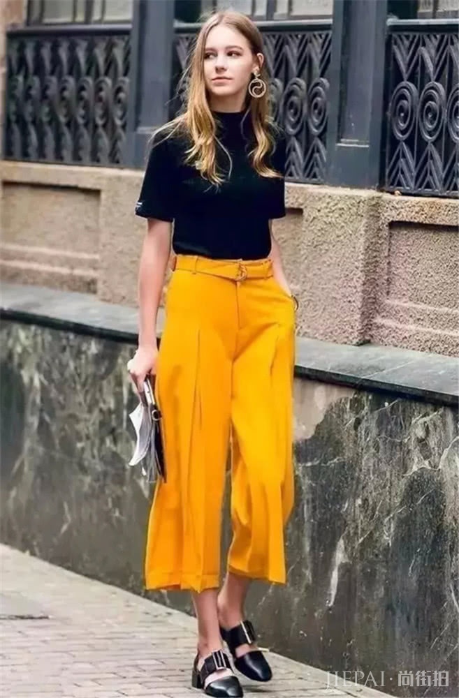 夏天，让糖果色阔腿裤为你增添活力，轻松搭配就很美