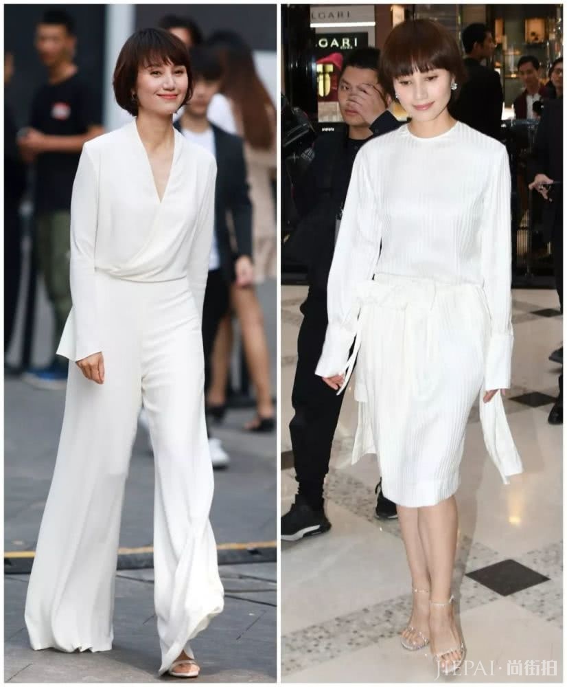众多女明星中,纯白色谁穿得最高级?