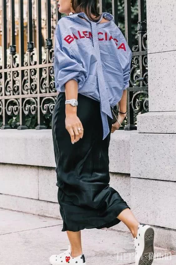 衬衫这样穿,显瘦又好看