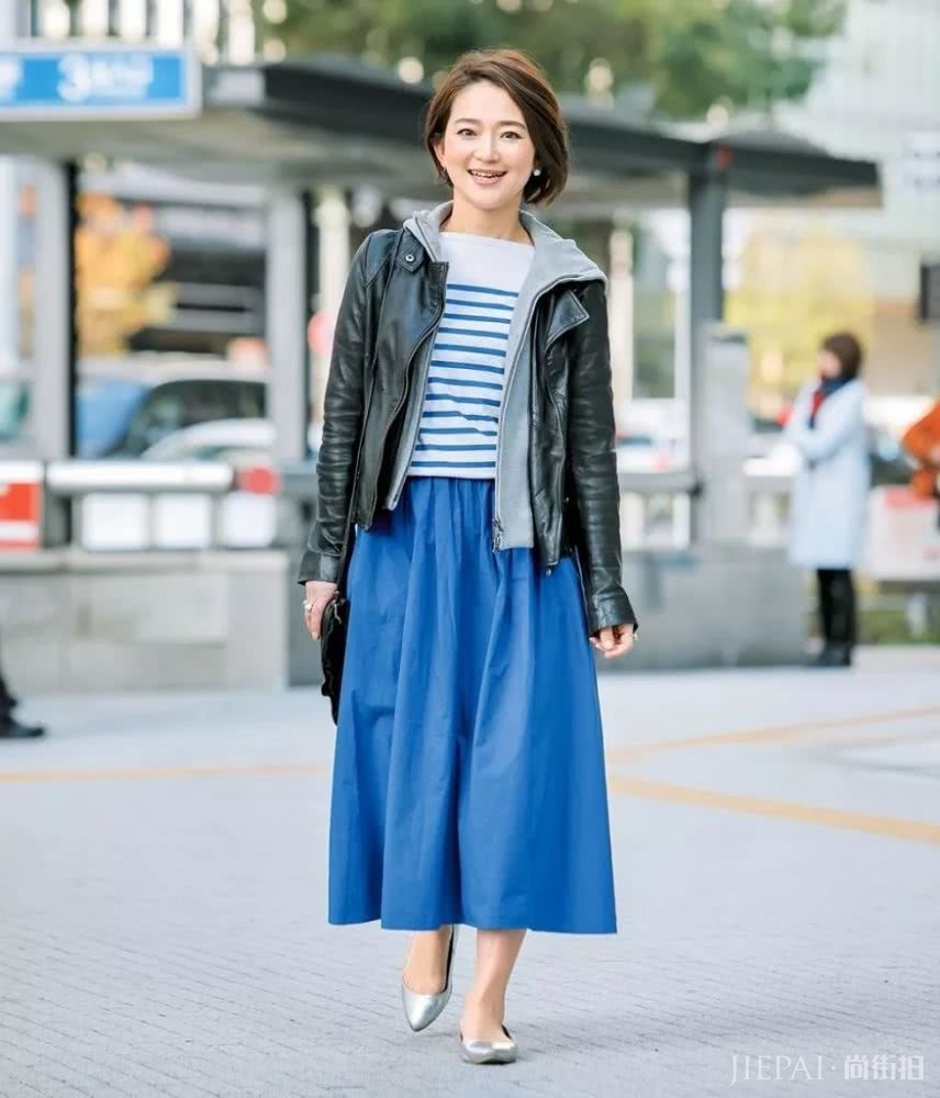 日本杂志街拍，40岁女性穿搭这么美！也太会打扮了