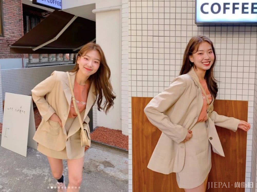 这个韩国女生太会穿衣,自带少女减龄感美的刚刚好