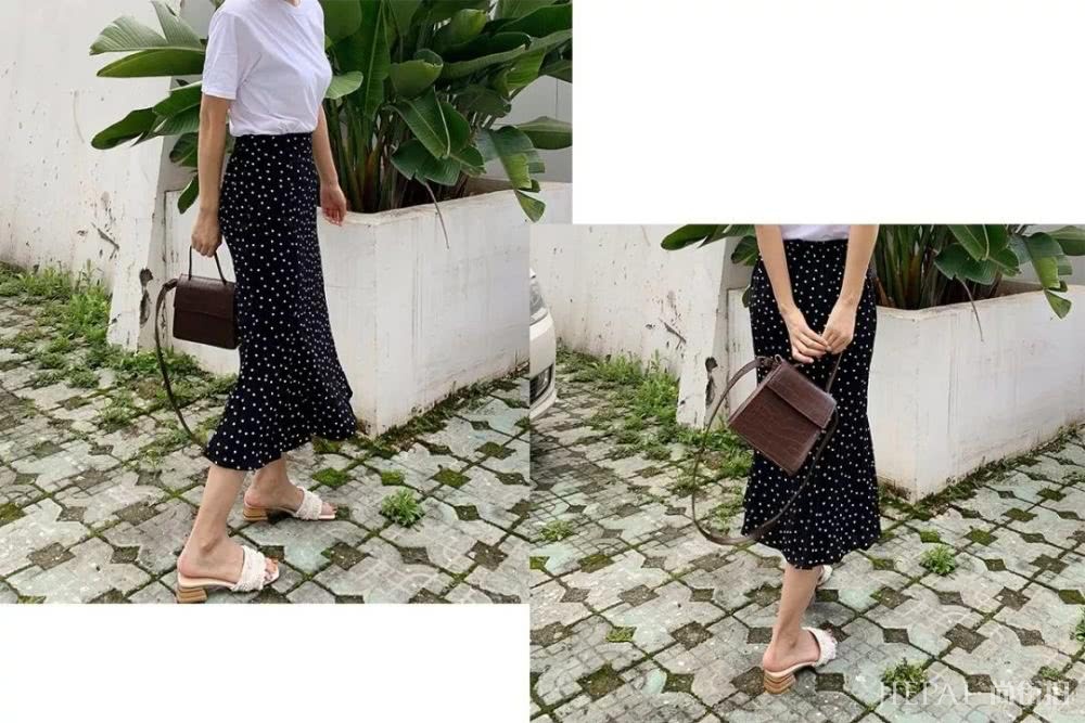 阔腿裤out了!今夏流行拖地裤