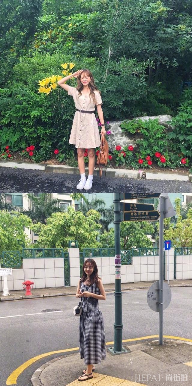 夏天穿一件充满韩系少女的裙子,温柔淑女还好看