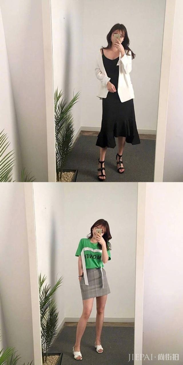 夏天穿一件充满韩系少女的裙子,温柔淑女还好看