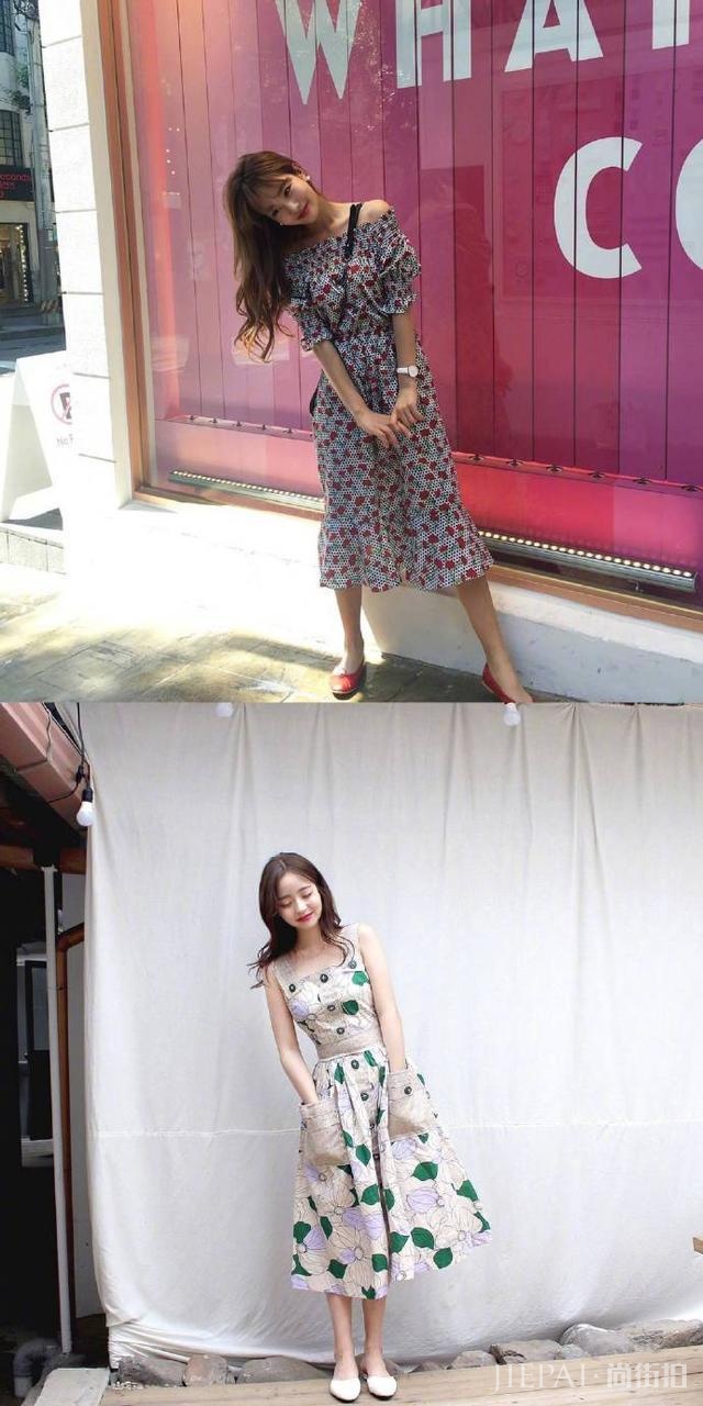 夏天穿一件充满韩系少女的裙子,温柔淑女还好看