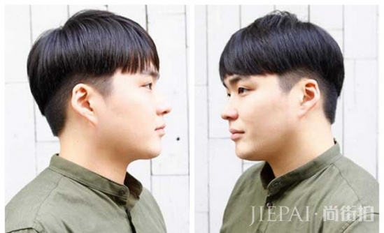 男生大脸圆脸适合发型 这样才能显脸小啊