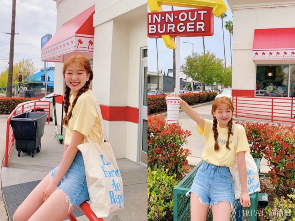 这个韩国女生太会穿衣,自带少女减龄感美的刚刚好