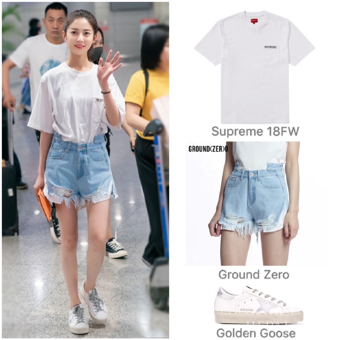 陈钰琪最新机场街拍照,打扮简约又洋气,素颜太好看