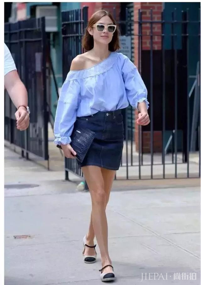 夏季必火的“心机”露肩杀，比一字肩显瘦还时髦！