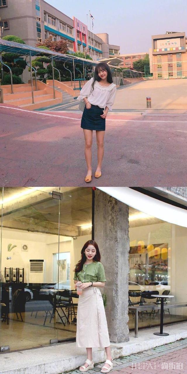 夏天穿一件充满韩系少女的裙子,温柔淑女还好看