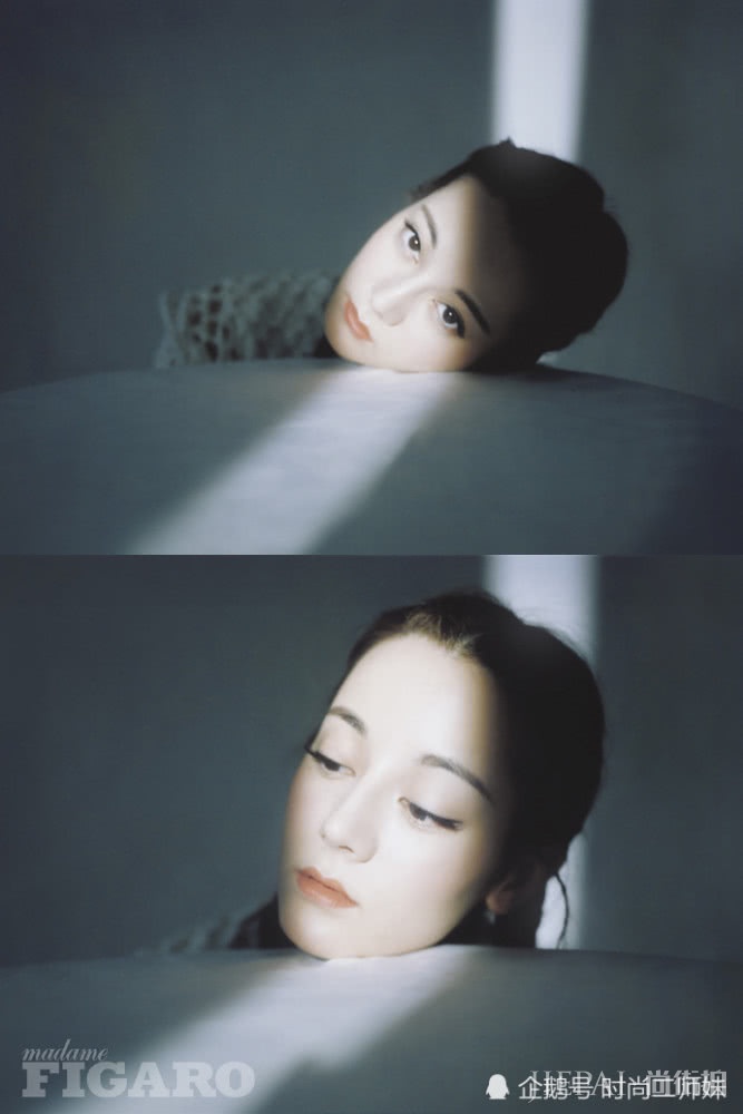 迪丽热巴拍时尚大片终于精致了一次，换眉形的她太美了