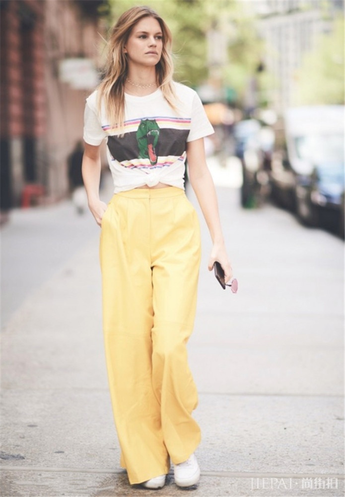 夏天，让糖果色阔腿裤为你增添活力，轻松搭配就很美