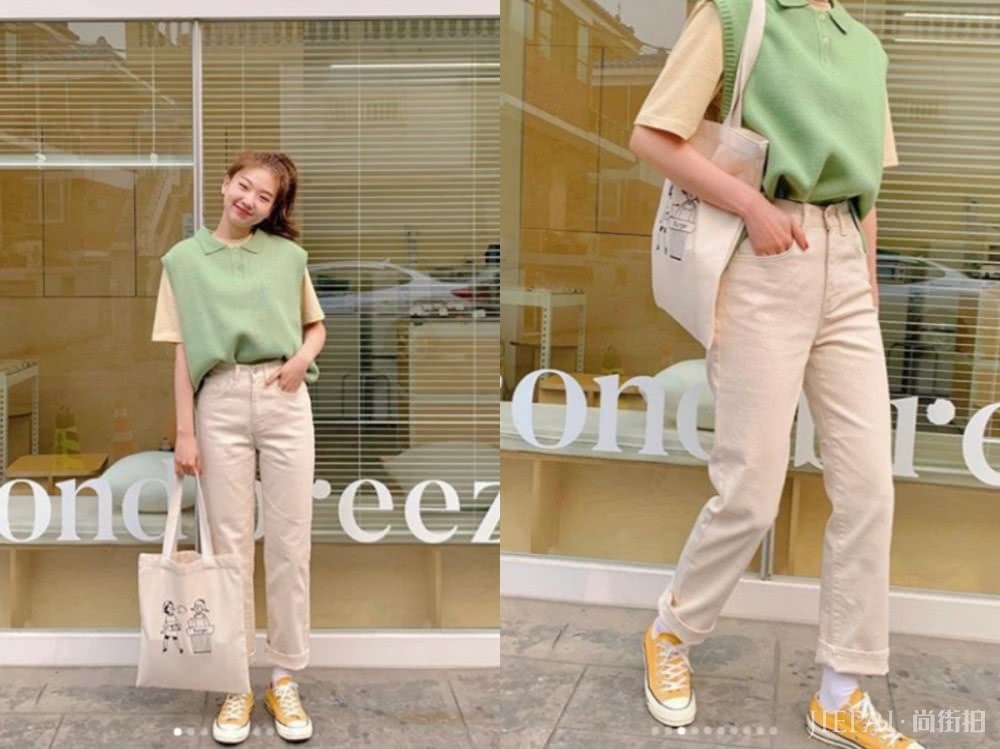 这个韩国女生太会穿衣,自带少女减龄感美的刚刚好