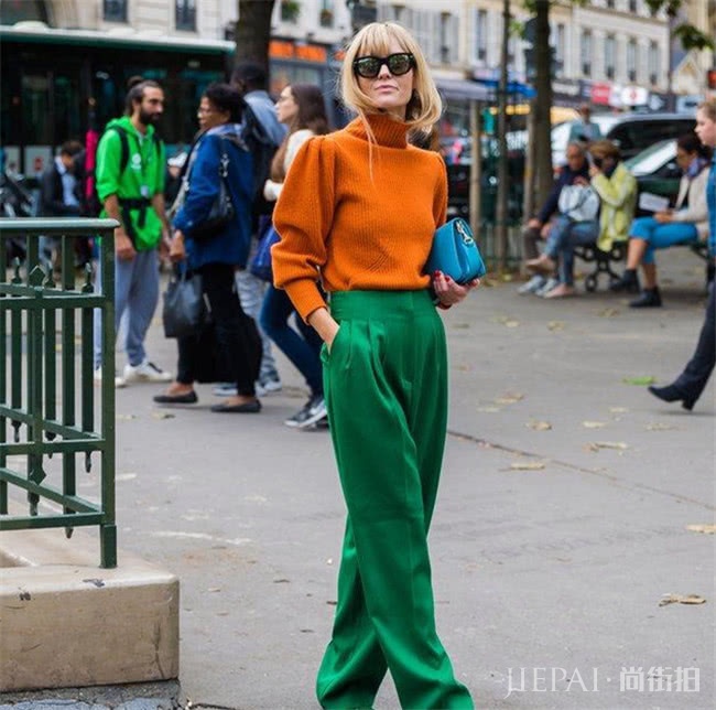 今年给夏季加点“色”!用绿色阔腿裤穿出满满活力