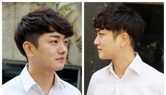 男生大脸圆脸适合发型 这样才能显脸小啊