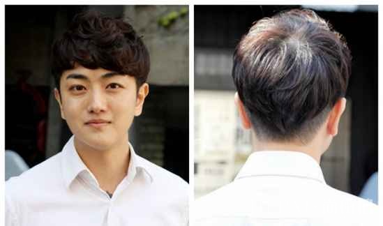 男生大脸圆脸适合发型 这样才能显脸小啊