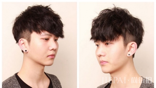 男生大脸圆脸适合发型 这样才能显脸小啊